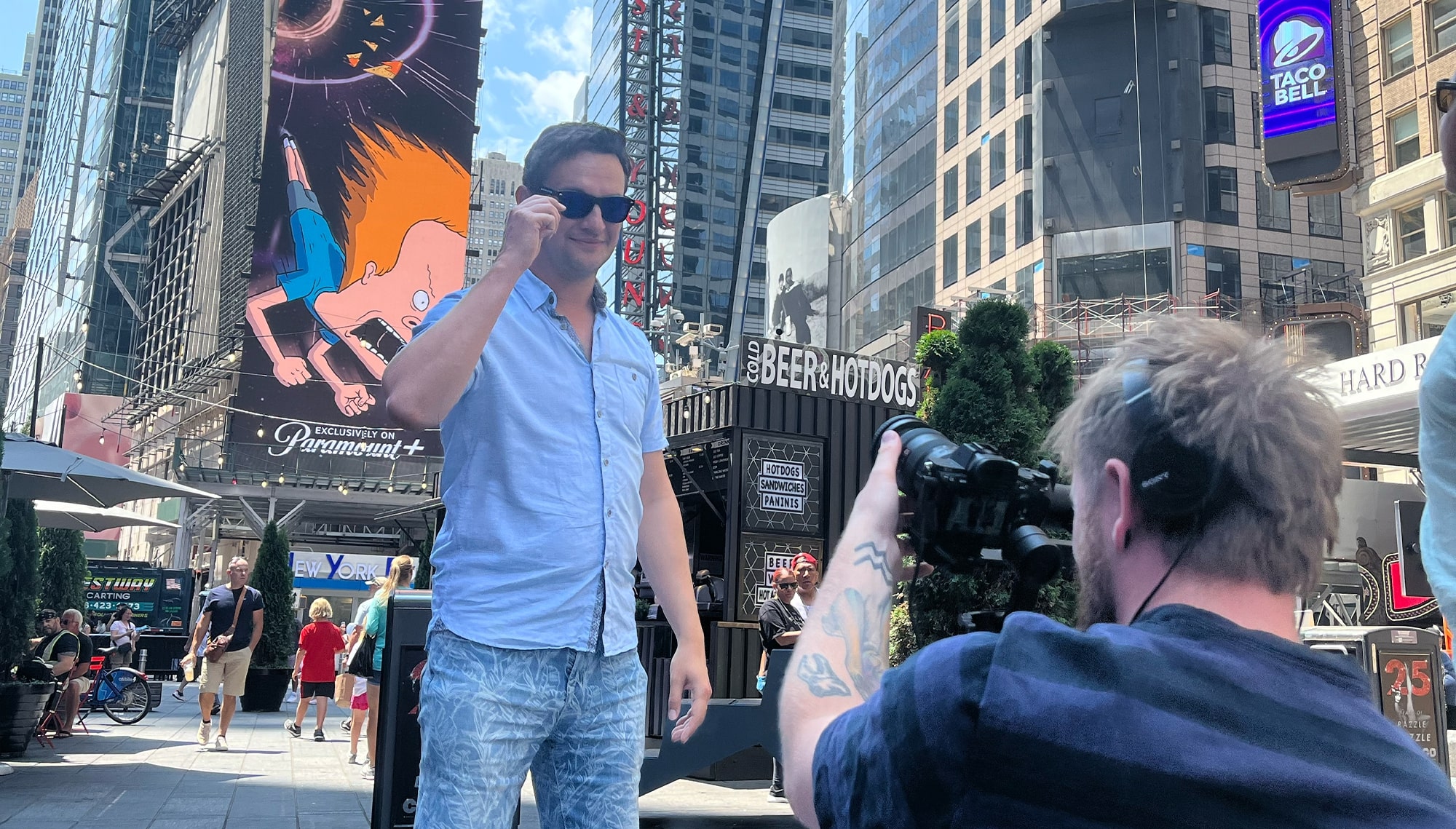 Times Square video team